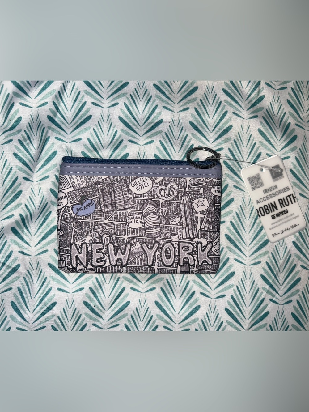 New York Sketched Map Coin Purse